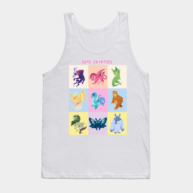 Cute Cryptids Tank Top by dragonrise_studio